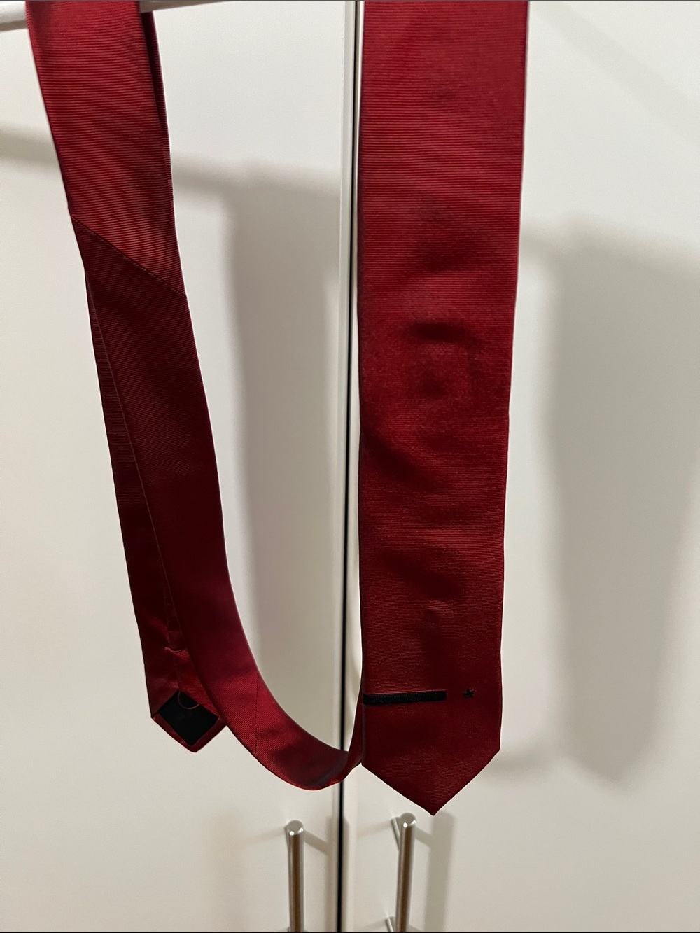 Givenchy Wine Red Silk Tie